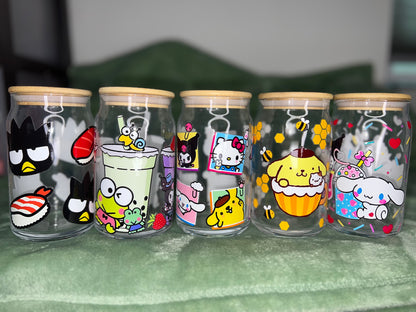 16 oz Pompompurin Glass Can