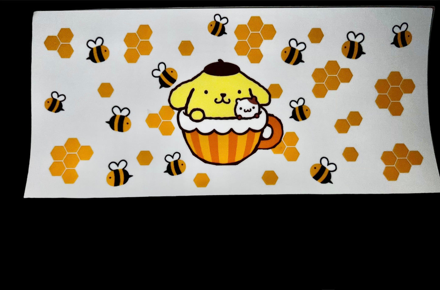 16 oz Pompompurin Glass Can